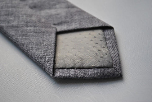 blue/grey skinny cotton tie